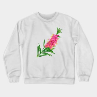 Cute Pink Australian Native Flower Crewneck Sweatshirt